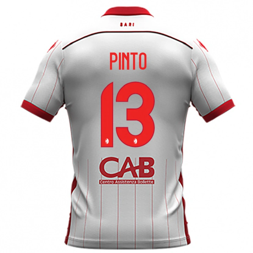 Danxen Kid Francesco Pinto #13 White Red Home Jersey 2025/26 T-Shirt