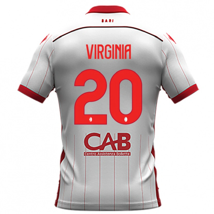 Danxen Kid Kiswensida Virginia #20 White Red Home Jersey 2025/26 T-Shirt