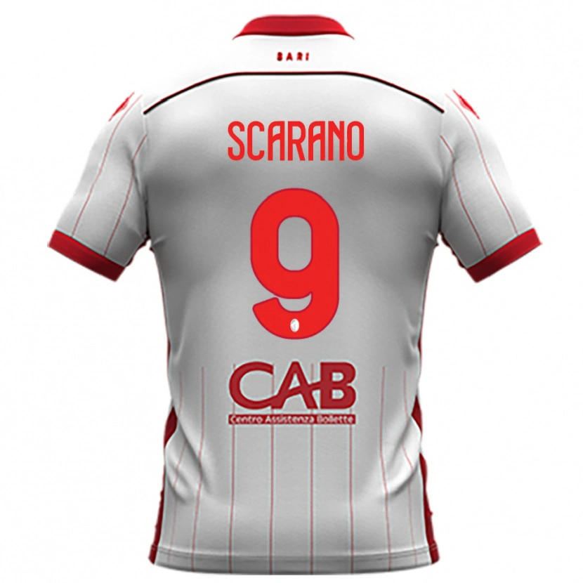 Danxen Kid Giuseppe Scarano #9 White Red Home Jersey 2025/26 T-Shirt