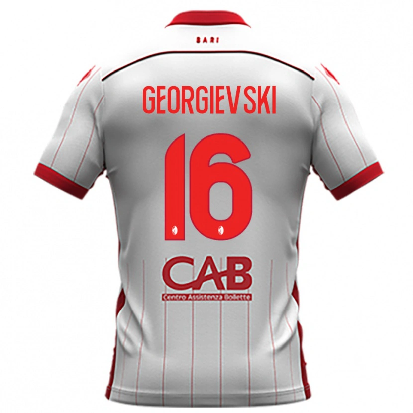 Danxen Kid Toma Georgievski #16 White Red Home Jersey 2025/26 T-Shirt