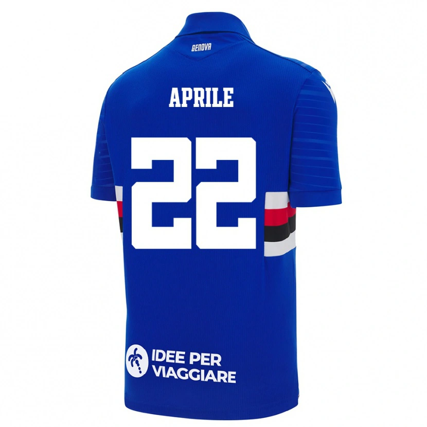Danxen Kid Roberta Aprile #22 Blue White Home Jersey 2025/26 T-Shirt