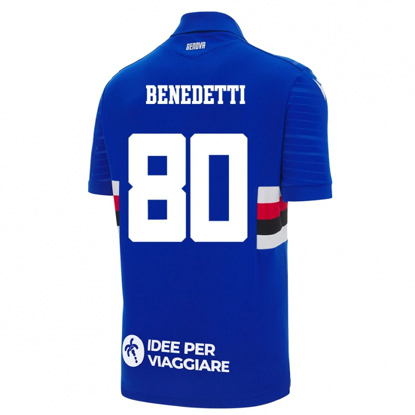 Danxen Kid Leonardo Benedetti #80 Blue White Home Jersey 2025/26 T-Shirt