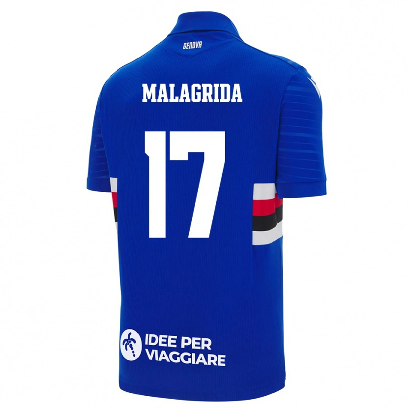 Danxen Kid Lorenzo Malagrida #17 Blue White Home Jersey 2025/26 T-Shirt