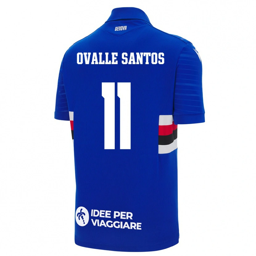 Danxen Kid Alessandro Ovalle Santos #11 Blue White Home Jersey 2025/26 T-Shirt