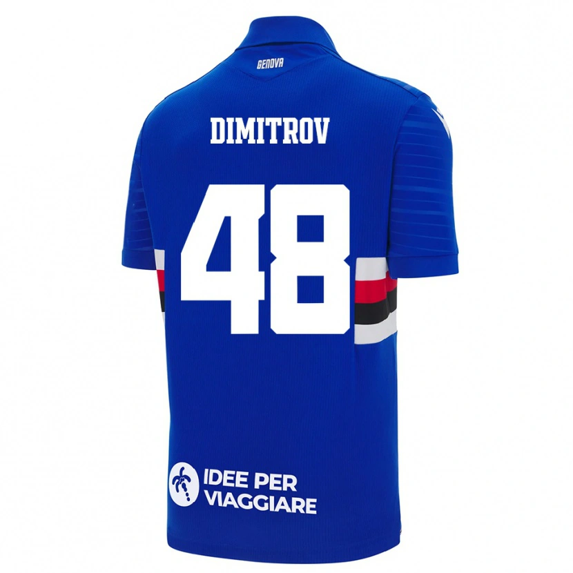 Danxen Kid Martin Dimitrov #48 Blue White Home Jersey 2025/26 T-Shirt