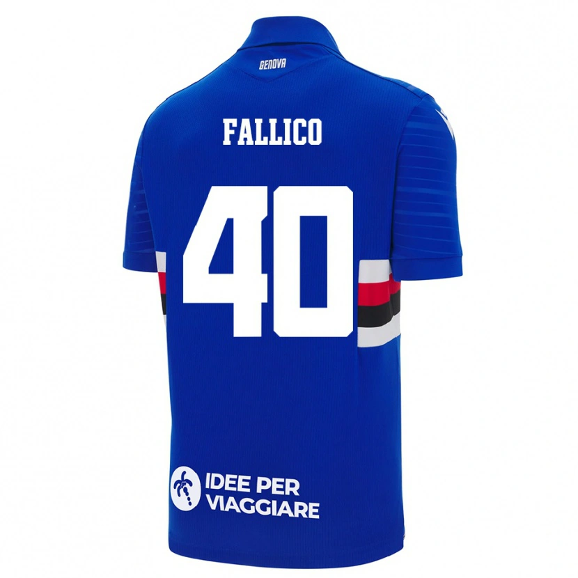 Danxen Kid Bianca Fallico #40 Blue White Home Jersey 2025/26 T-Shirt