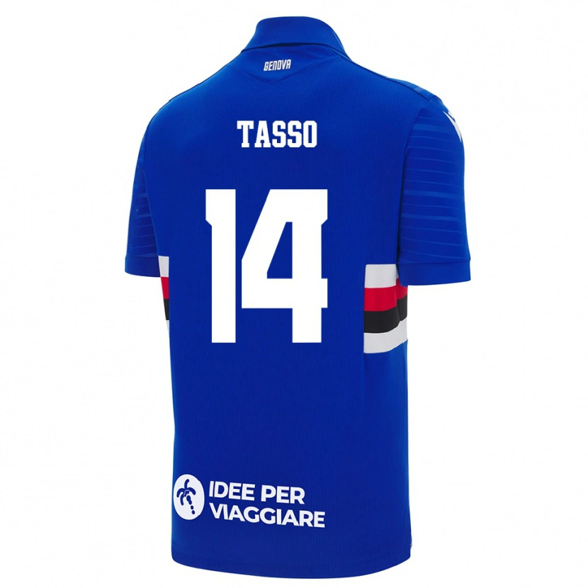 Danxen Kid Achille Tasso #14 Blue White Home Jersey 2025/26 T-Shirt