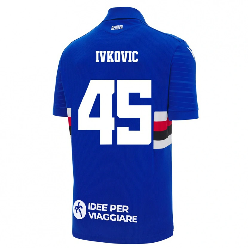 Danxen Kid Mate Ivkovic #45 Blue White Home Jersey 2025/26 T-Shirt