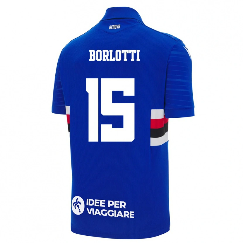 Danxen Kid Lorenzo Borlotti #15 Blue White Home Jersey 2025/26 T-Shirt