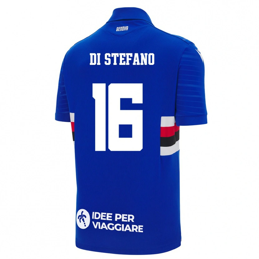 Danxen Kid Lorenzo Di Stefano #16 Blue White Home Jersey 2025/26 T-Shirt