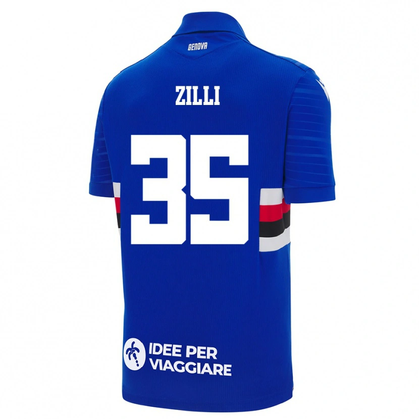 Danxen Kid Elisa Zilli #35 Blue White Home Jersey 2025/26 T-Shirt