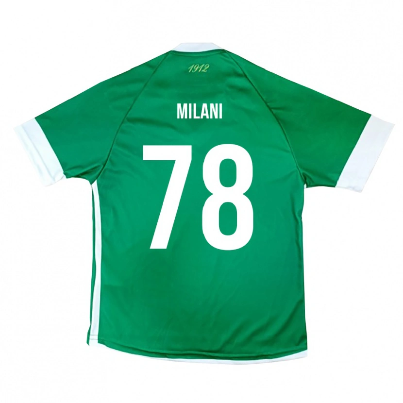 Danxen Kid Alessandro Milani #78 Green White Home Jersey 2025/26 T-Shirt