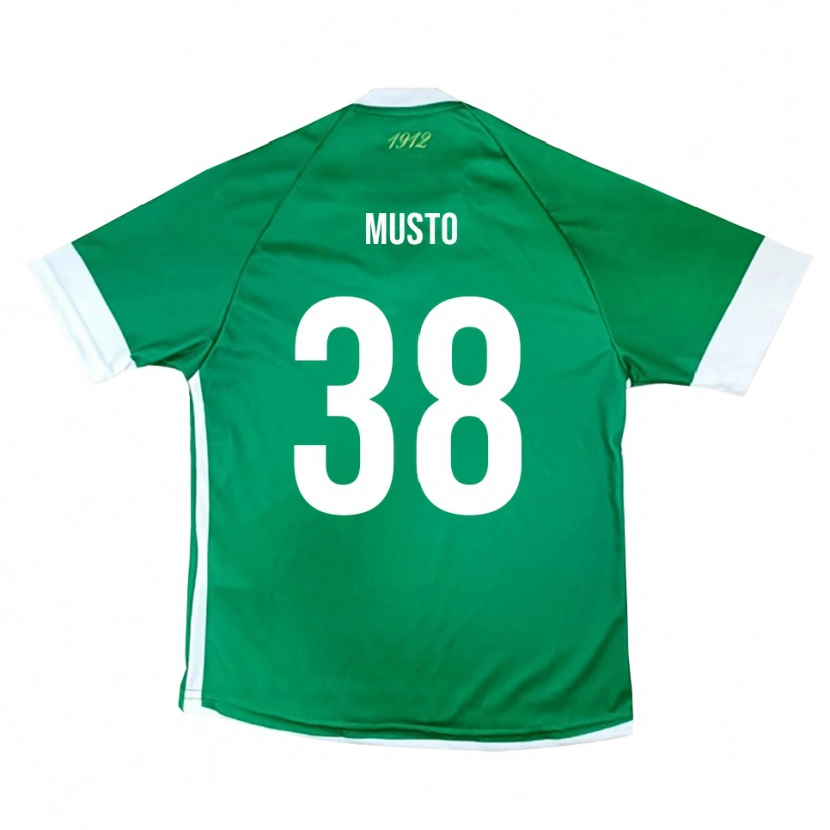 Danxen Kid Mattia Musto #38 Green White Home Jersey 2025/26 T-Shirt