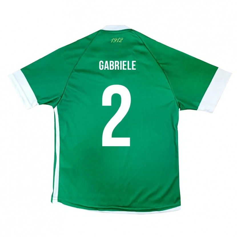 Danxen Kid Luigi Gabriele #2 Green White Home Jersey 2025/26 T-Shirt