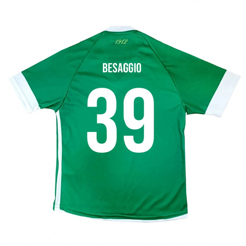 Danxen Kid Michele Besaggio #39 Green White Home Jersey 2025/26 T-Shirt