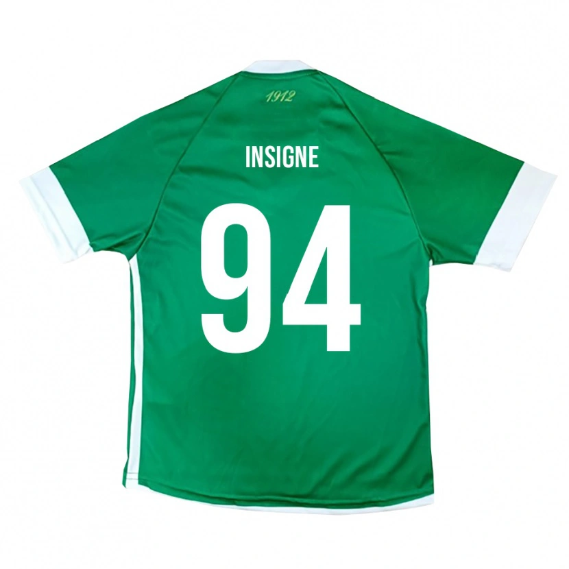 Danxen Kid Roberto Insigne #94 Green White Home Jersey 2025/26 T-Shirt
