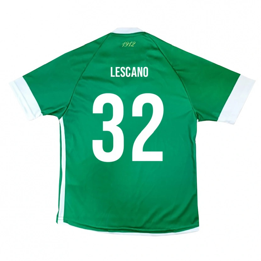Danxen Kid Facundo Lescano #32 Green White Home Jersey 2025/26 T-Shirt
