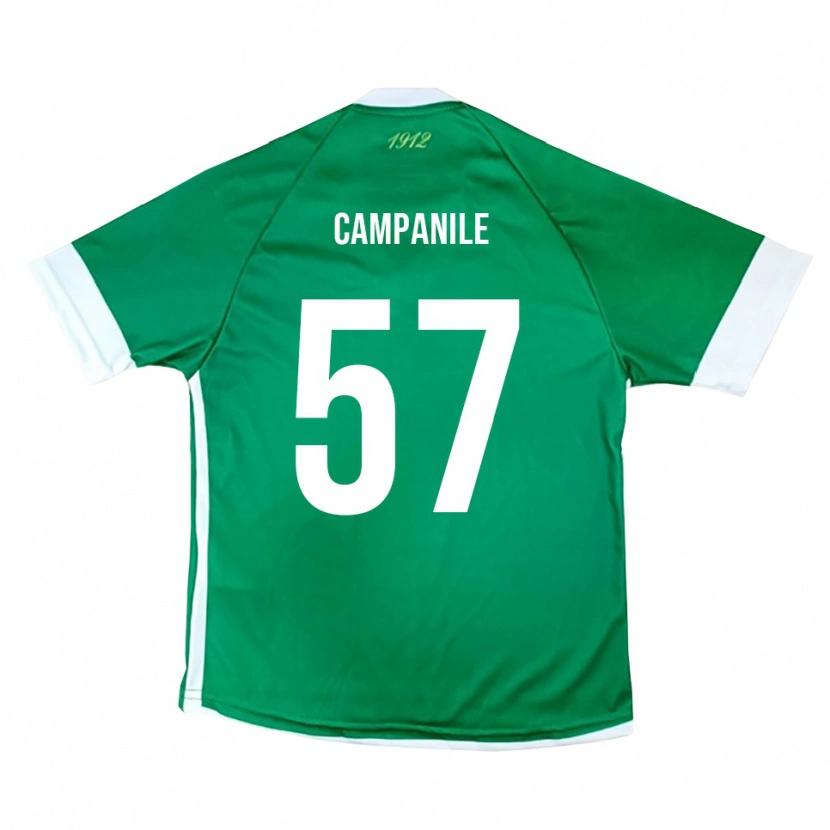 Danxen Kid Alessandro Campanile #57 Green White Home Jersey 2025/26 T-Shirt