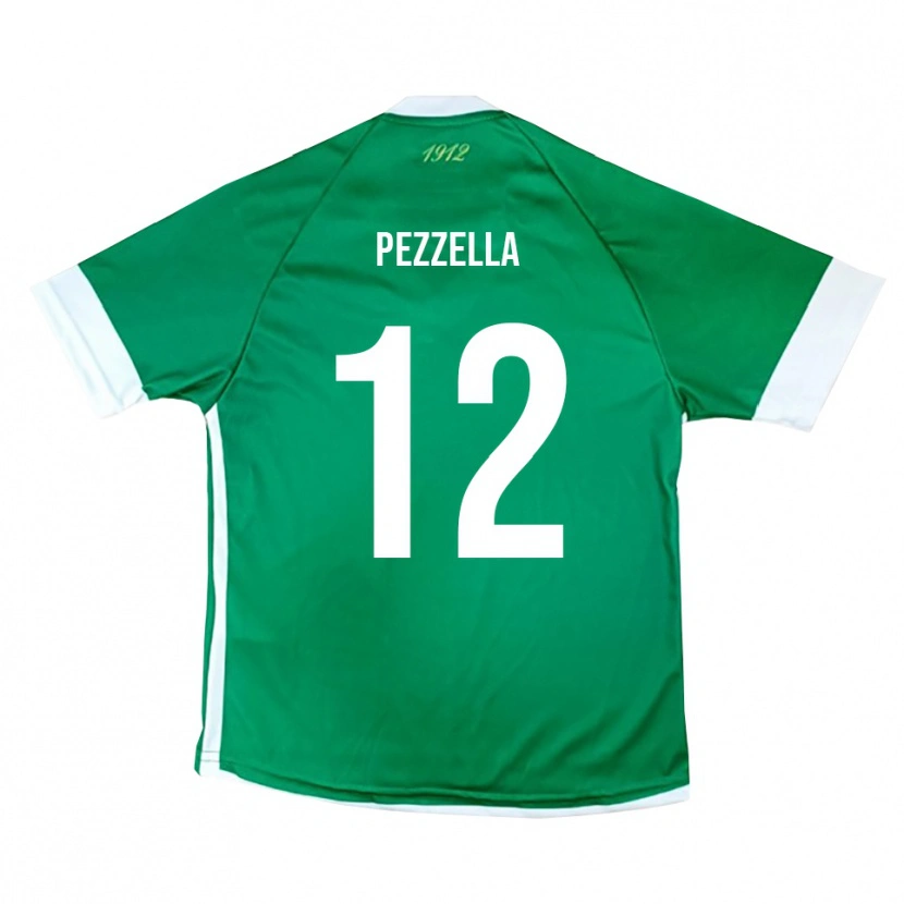 Danxen Kid Giuseppe Pezzella #12 Green White Home Jersey 2025/26 T-Shirt