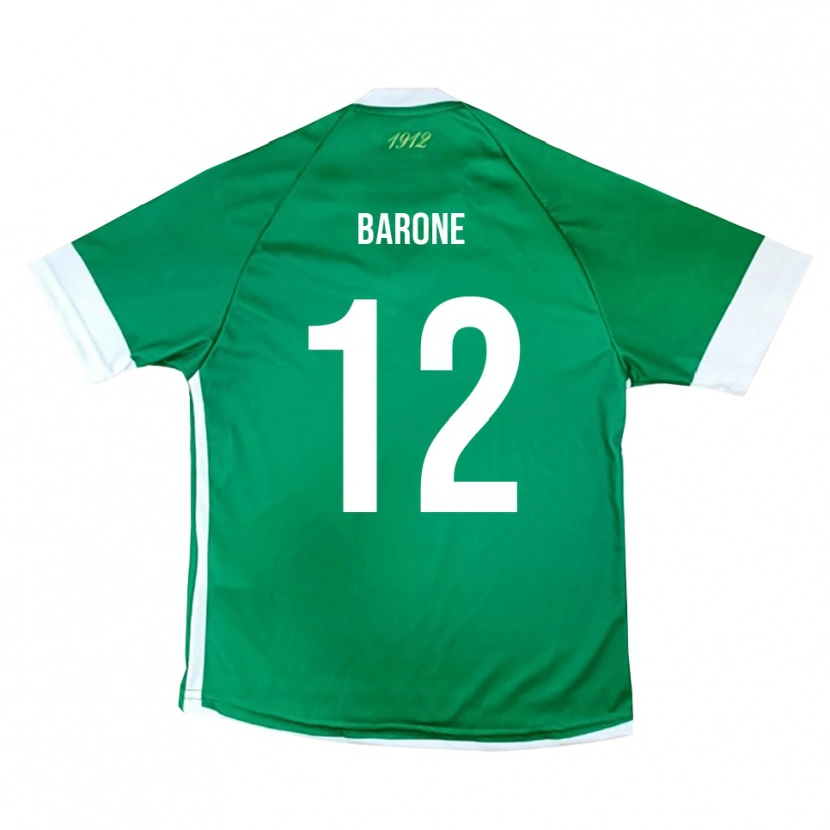 Danxen Kid Filippo Barone #12 Green White Home Jersey 2025/26 T-Shirt