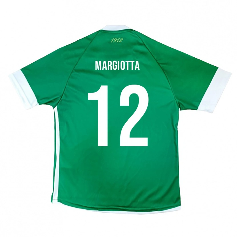 Danxen Kid Manuele Margiotta #12 Green White Home Jersey 2025/26 T-Shirt