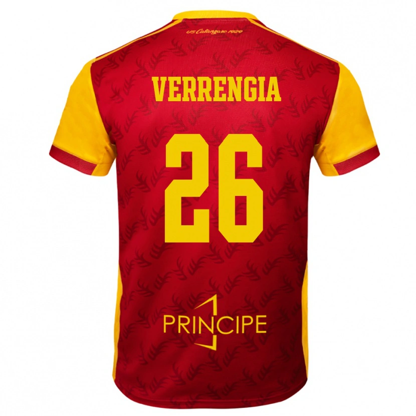 Danxen Kid Bruno Verrengia #26 Yellow Red Home Jersey 2025/26 T-Shirt