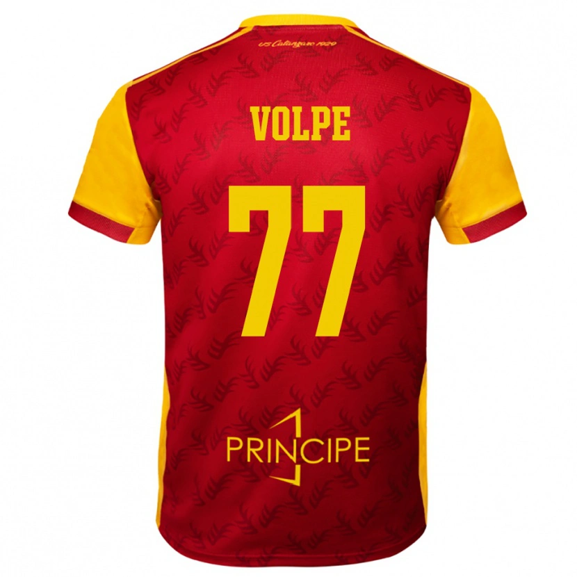 Danxen Kid Giovanni Volpe #77 Yellow Red Home Jersey 2025/26 T-Shirt