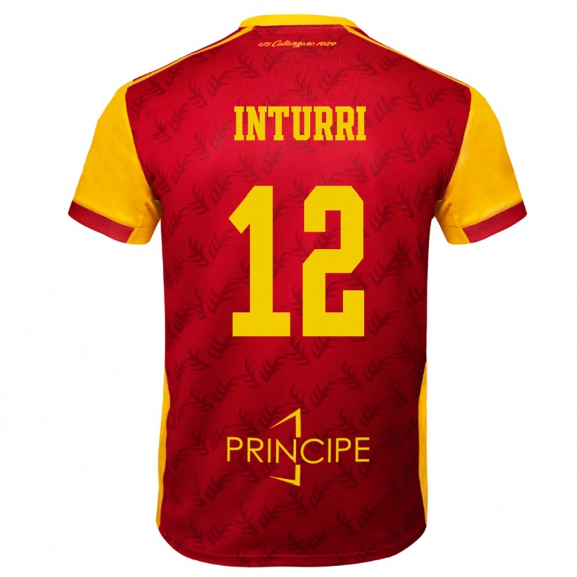 Danxen Kid Roberto Inturri #12 Yellow Red Home Jersey 2025/26 T-Shirt
