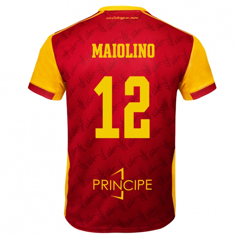 Danxen Kid Alex Maiolino #12 Yellow Red Home Jersey 2025/26 T-Shirt