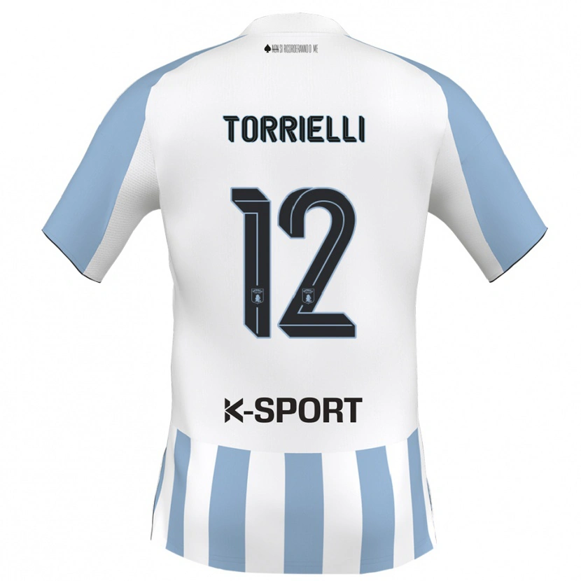 Danxen Kid Edoardo Torrielli #12 White Sky Blue Home Jersey 2025/26 T-Shirt