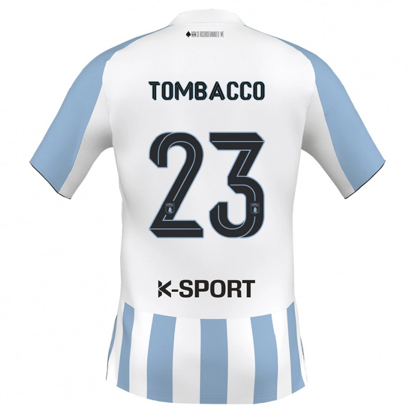 Danxen Kid Federico Tombacco #23 White Sky Blue Home Jersey 2025/26 T-Shirt