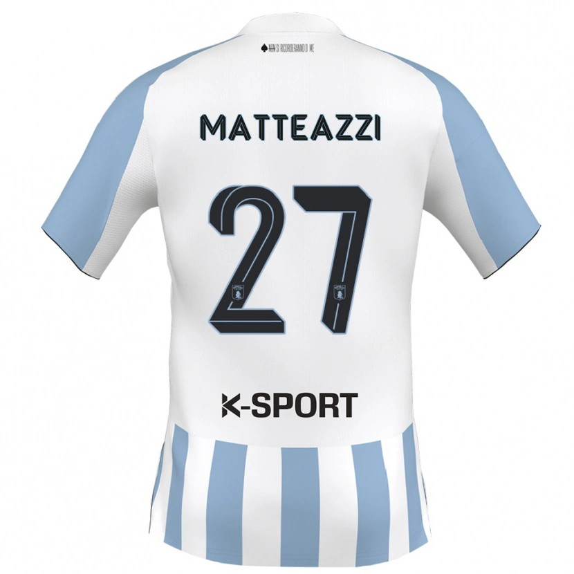 Danxen Kid Ernesto Matteazzi #27 White Sky Blue Home Jersey 2025/26 T-Shirt