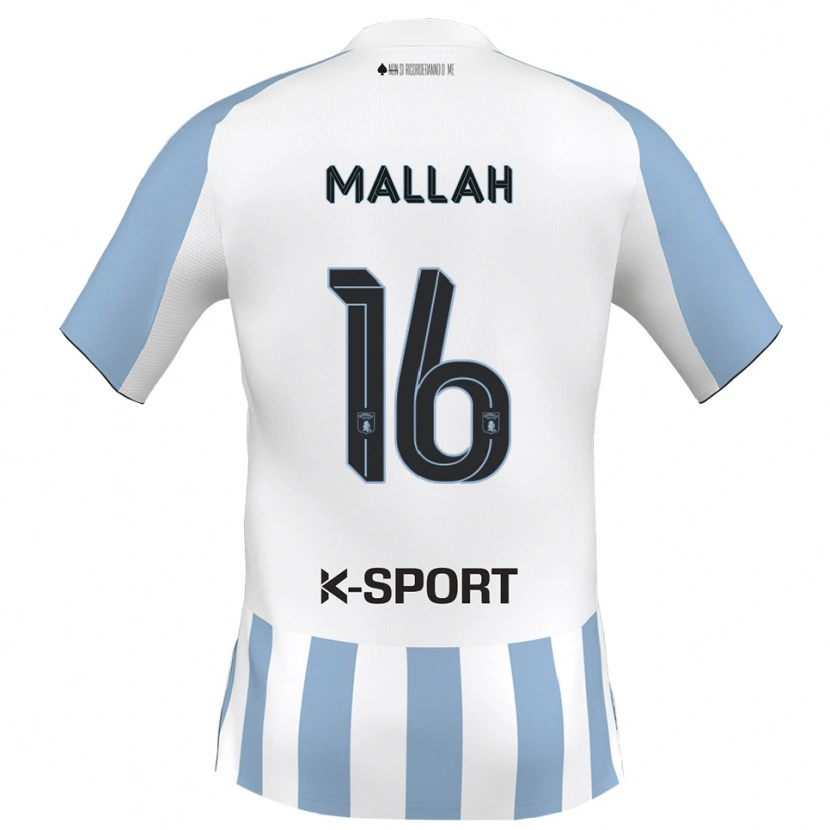 Danxen Kid Rachid Mallah #16 White Sky Blue Home Jersey 2025/26 T-Shirt