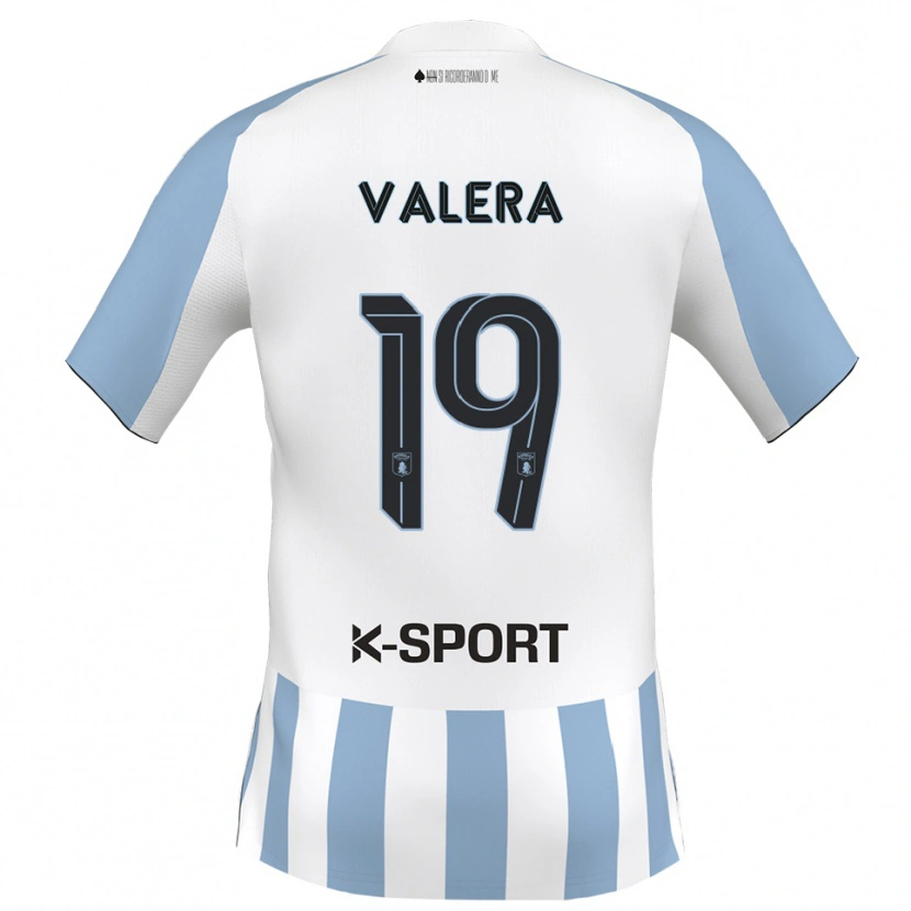 Danxen Kid Edgar Valera #19 White Sky Blue Home Jersey 2025/26 T-Shirt
