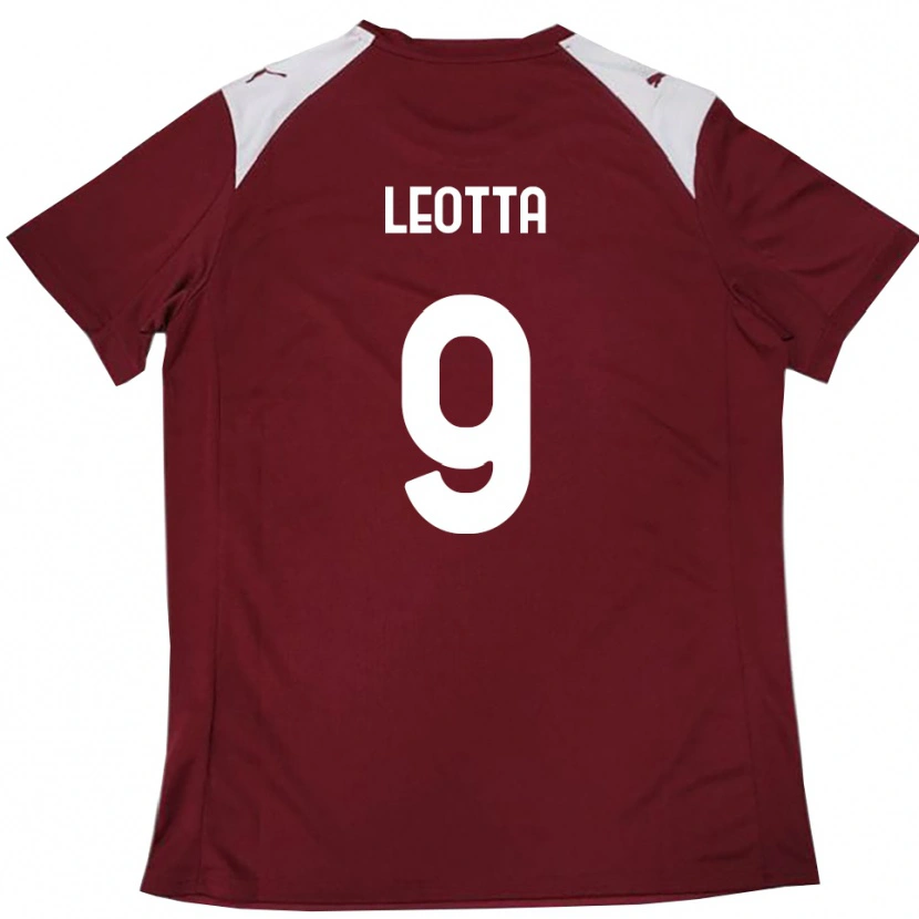 Danxen Kid Mario Leotta #9 Burgundy White Home Jersey 2025/26 T-Shirt
