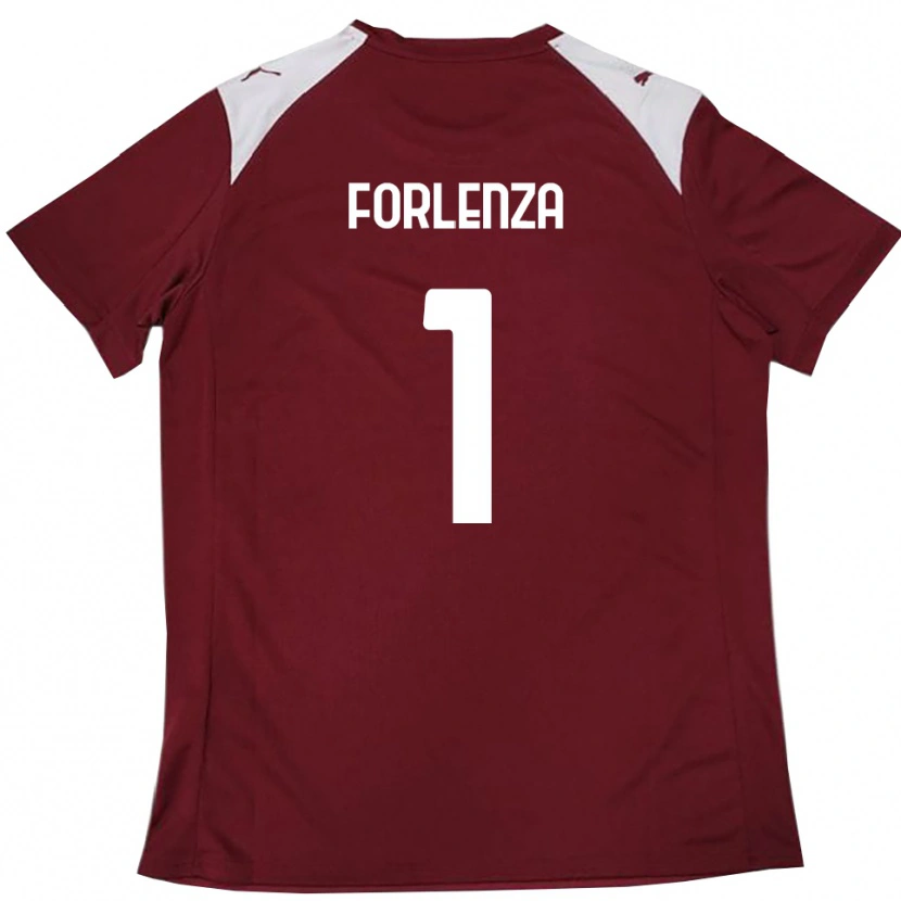 Danxen Kid Carlo Forlenza #1 Burgundy White Home Jersey 2025/26 T-Shirt