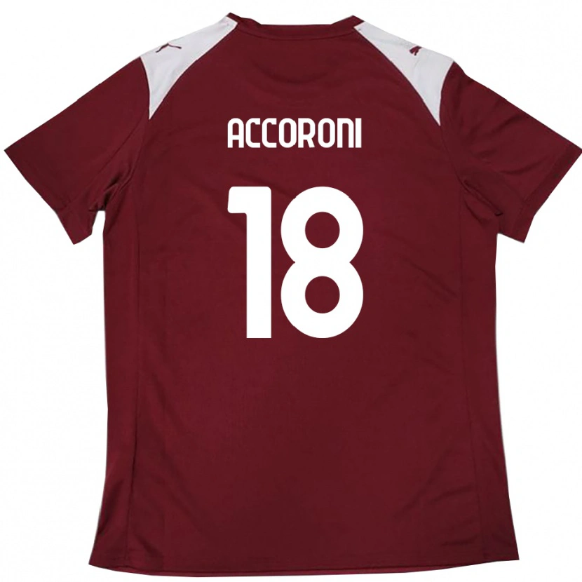Danxen Kid Nicolas Accoroni #18 Burgundy White Home Jersey 2025/26 T-Shirt