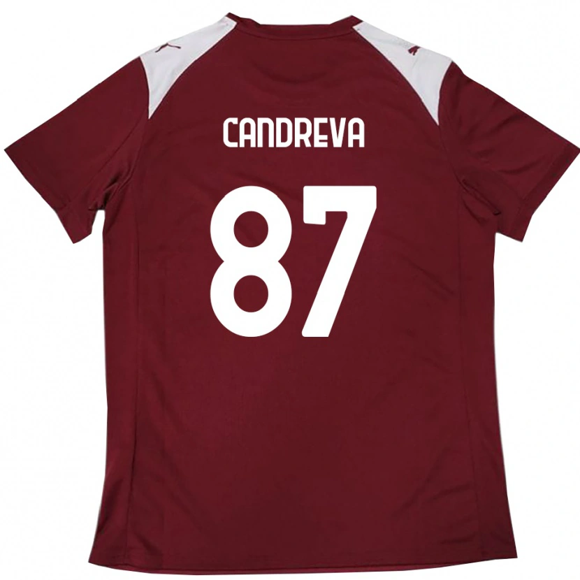Danxen Kid Antonio Candreva #87 Burgundy White Home Jersey 2025/26 T-Shirt