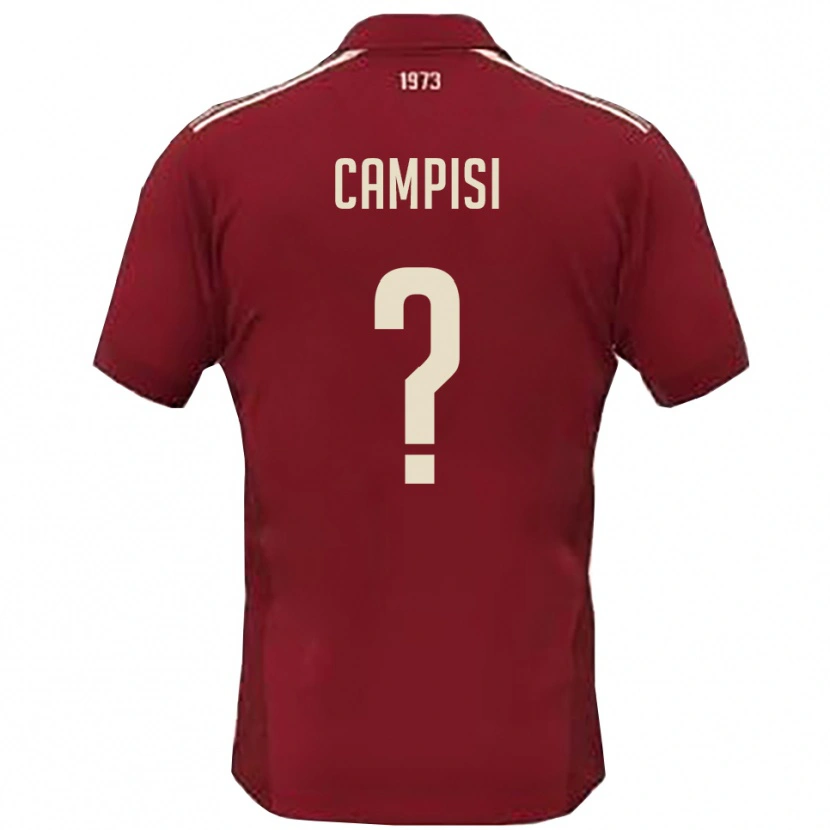 Danxen Kid Riccardo Campisi #0 Burgundy White Home Jersey 2025/26 T-Shirt