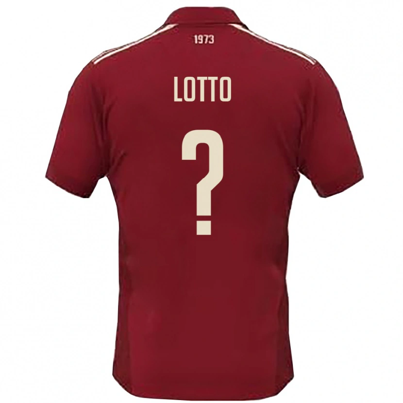 Danxen Kid Nicolò Lotto #0 Burgundy White Home Jersey 2025/26 T-Shirt