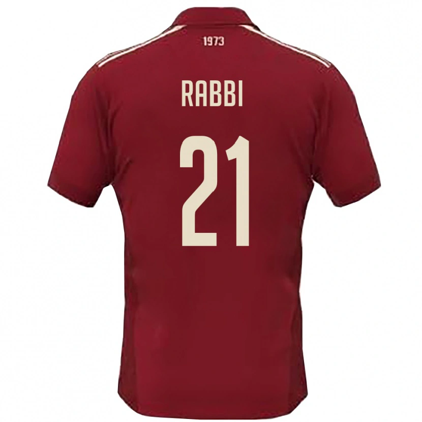 Danxen Kid Simone Rabbi #21 Burgundy White Home Jersey 2025/26 T-Shirt