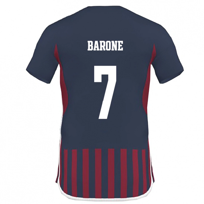 Danxen Kid Antonio Barone #7 Navy Red Home Jersey 2025/26 T-Shirt