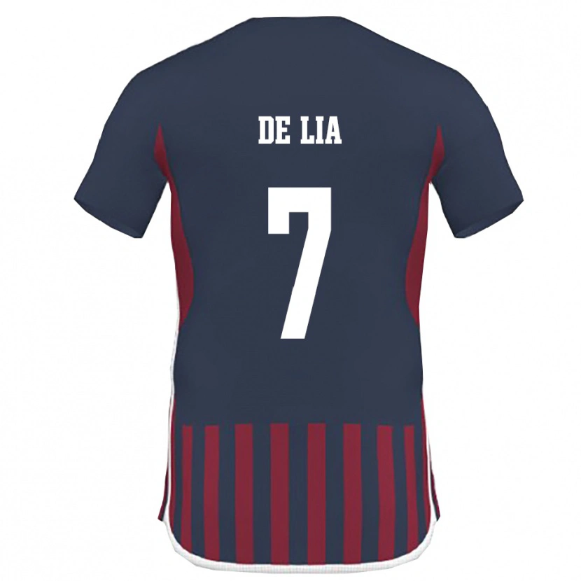 Danxen Kid Vincenzo De Lia #7 Navy Red Home Jersey 2025/26 T-Shirt