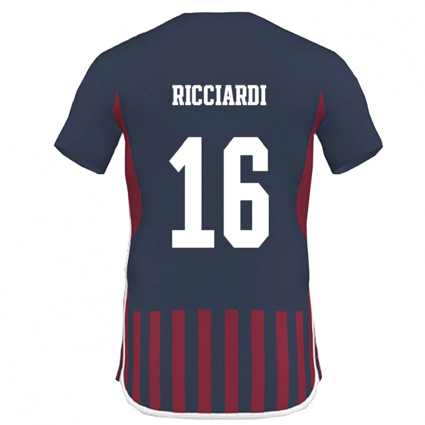 Danxen Kid Manuel Ricciardi #16 Navy Red Home Jersey 2025/26 T-Shirt