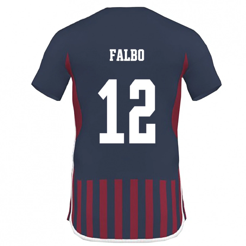Danxen Kid Francesco Falbo #12 Navy Red Home Jersey 2025/26 T-Shirt