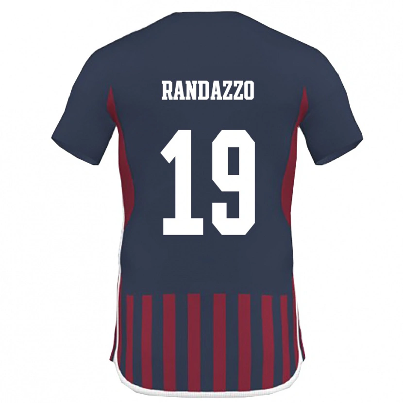 Danxen Kid Alessandro Randazzo #19 Navy Red Home Jersey 2025/26 T-Shirt
