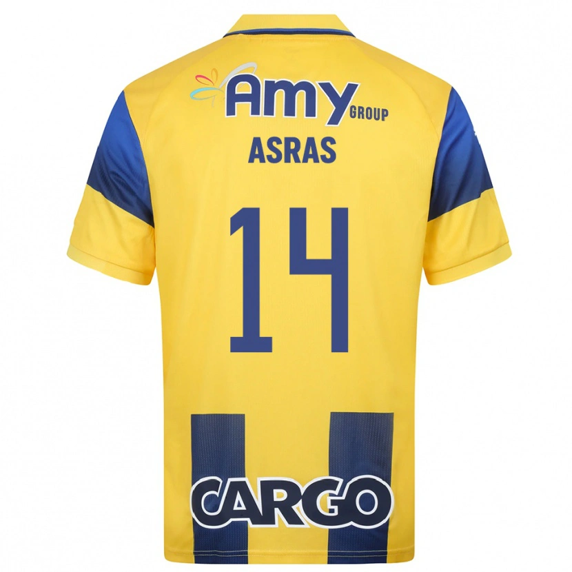 Danxen Kid Lotem Asras #14 Yellow Navy Home Jersey 2025/26 T-Shirt
