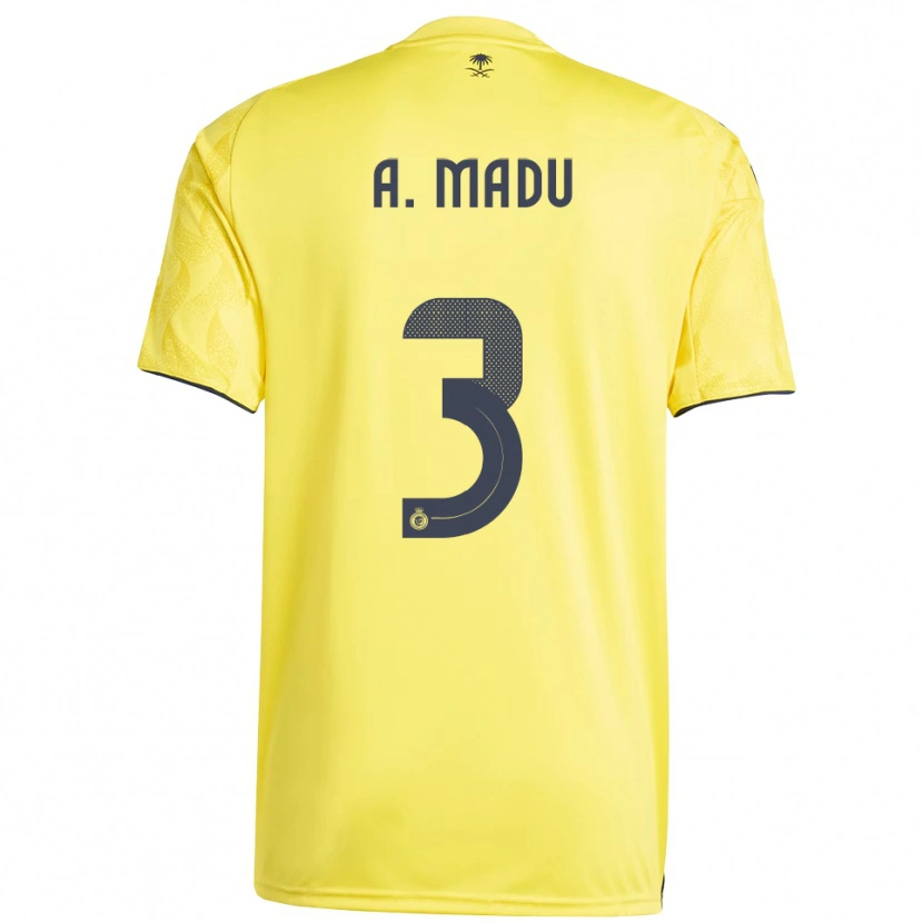 Danxen Kid Abdullah Madu #3 Yellow Black Home Jersey 2025/26 T-Shirt