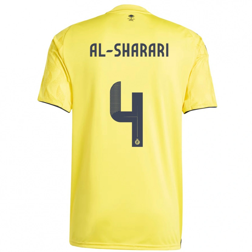 Danxen Kid Nader Al-Sharari #4 Yellow Black Home Jersey 2025/26 T-Shirt