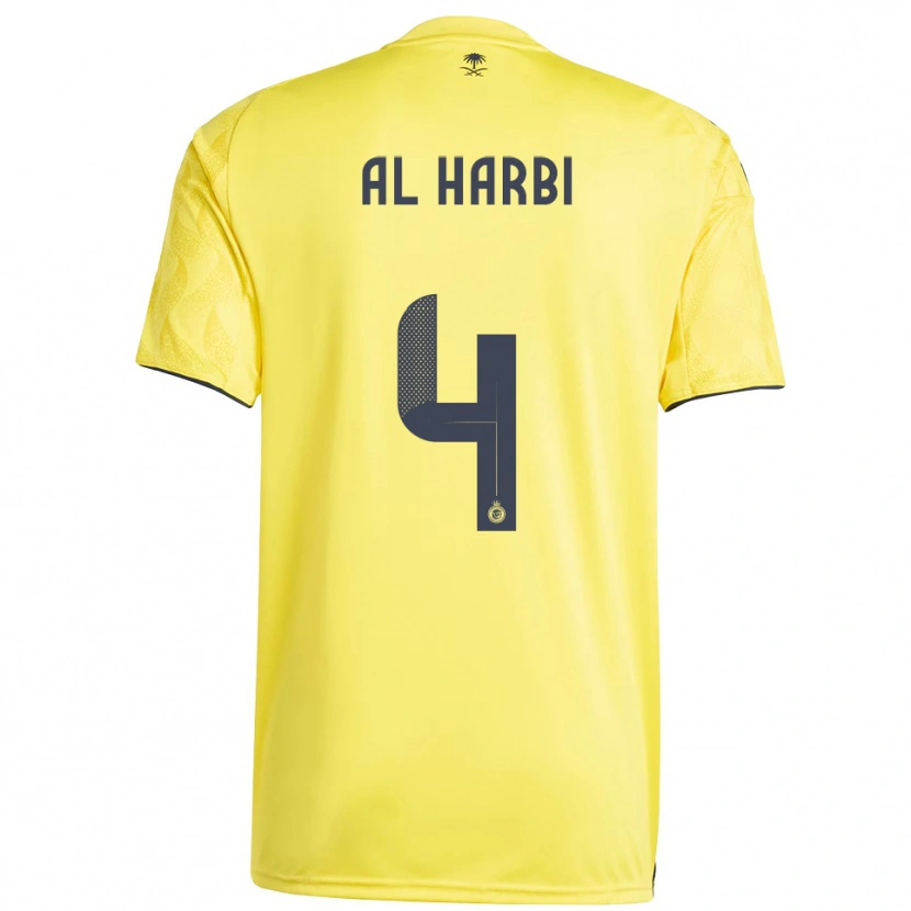 Danxen Kid Fay Al-Harbi #4 Yellow Black Home Jersey 2025/26 T-Shirt